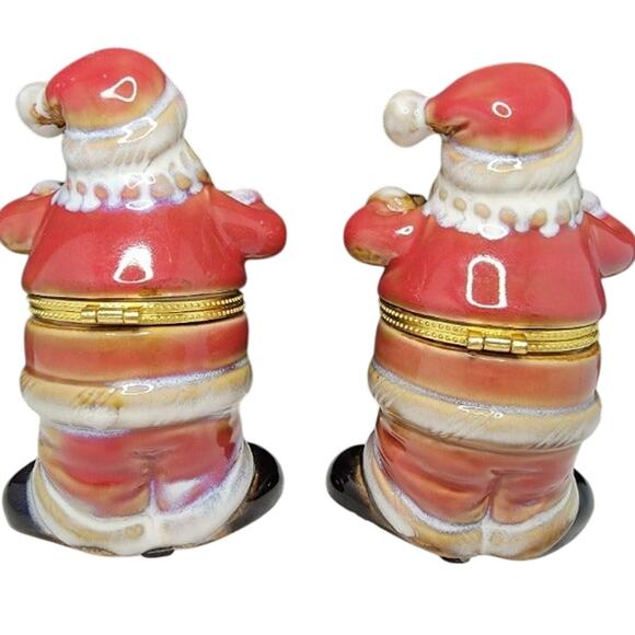 Ceramic Trinket Santa Figures 5" - Picture 5 of 6